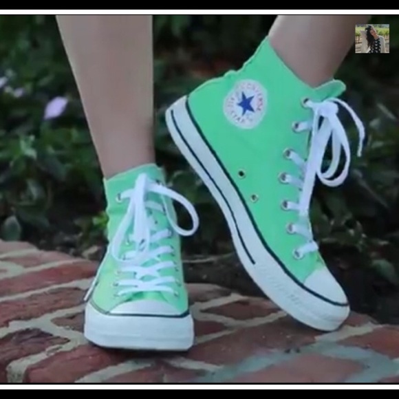 mint converse high tops